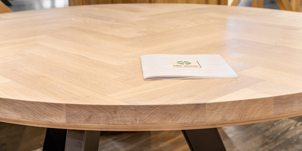 runde Tischplatten aus Hartholz